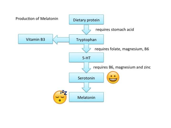 producción de melatonina y serotonina -Suplementos contra el estrés, la ansiedad y la depresión