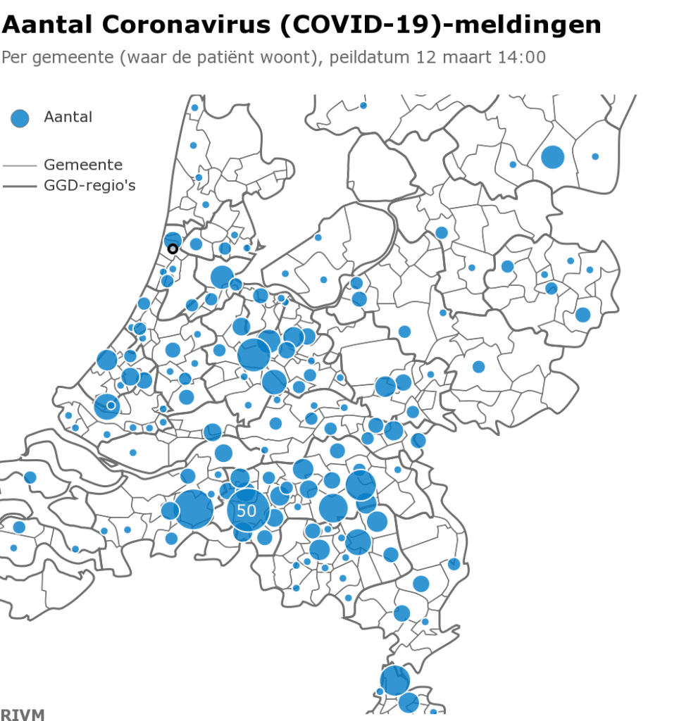 Aantal Coronavirus COVID 19 meldingen -Corona en onze dienstverlening